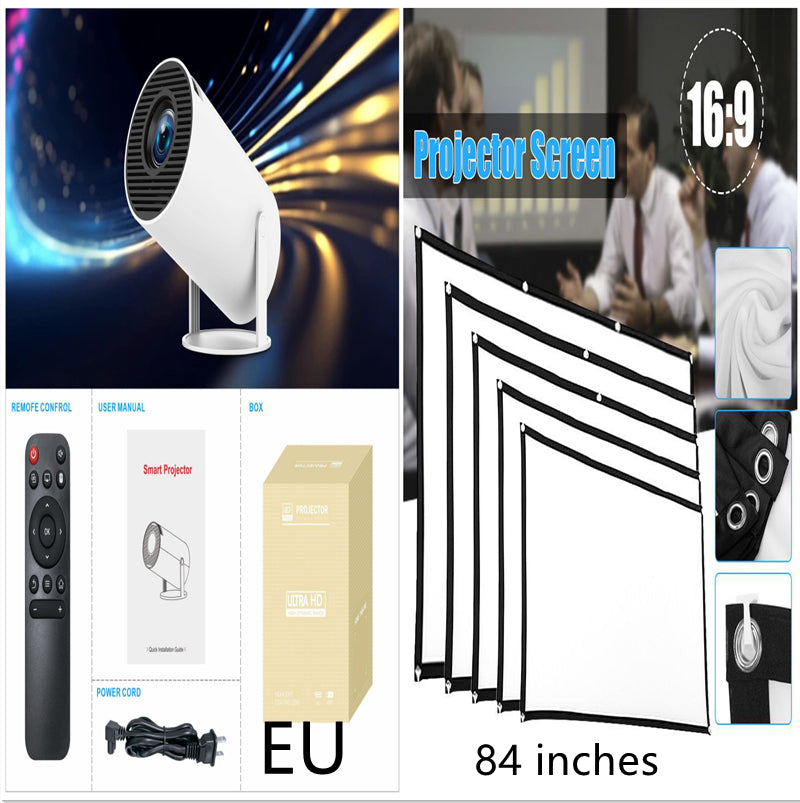 Proiector Smart 4K WiFi – Cinema Acasă  | Rotire 180° | Full HD