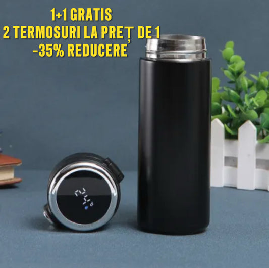 Termos Inteligent cu Afișaj Temperatură🔥  1+1 GRATIS – Set 2 Bucăți